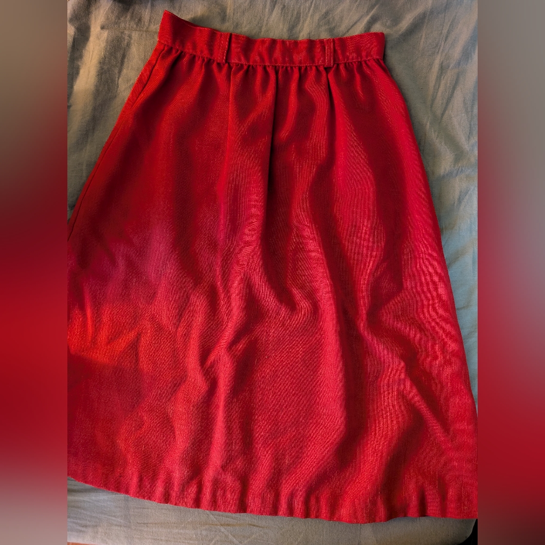 Vintage Red Skirt